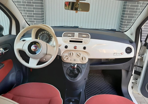 Fiat 500 cena 19900 przebieg: 165730, rok produkcji 2010 z Tykocin małe 352